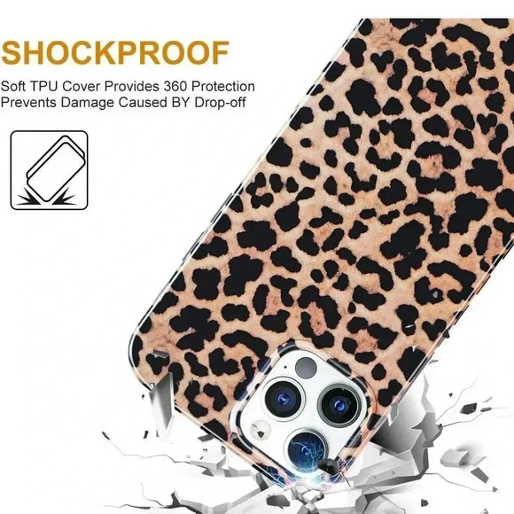Leopard Cheetah Print 12 Pro Max iPhone Case - Picture 2 of 4